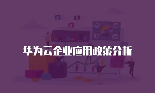 华为云企业应用政策分析