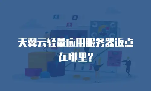 天翼云轻量应用服务器返点在哪里？