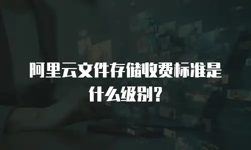 阿里云文件存储收费标准是什么级别？