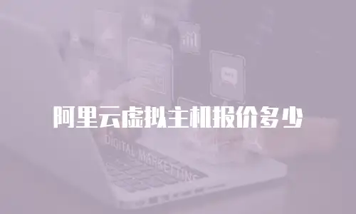 阿里云虚拟主机报价多少