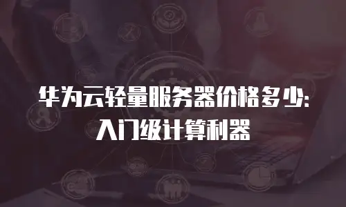 华为云轻量服务器价格多少：入门级计算利器