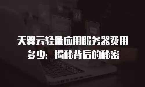 天翼云轻量应用服务器费用多少：揭秘背后的秘密