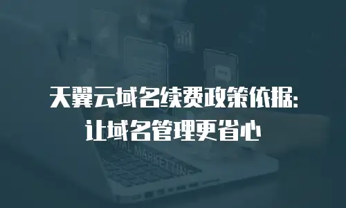 天翼云域名续费政策依据：让域名管理更省心