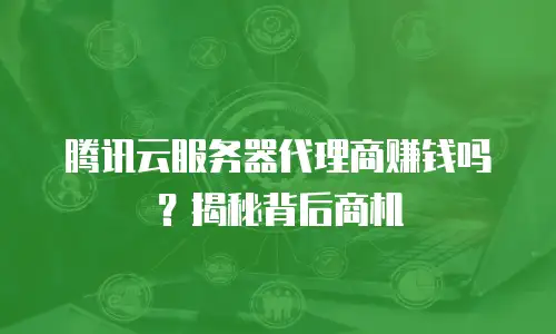 腾讯云服务器代理商赚钱吗？揭秘背后商机