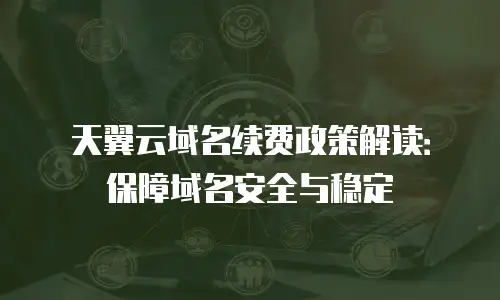 天翼云域名续费政策解读：保障域名安全与稳定