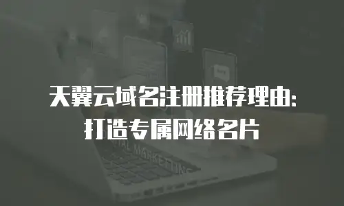 天翼云域名注册推荐理由：打造专属网络名片