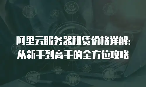 阿里云服务器租赁价格详解：从新手到高手的全方位攻略