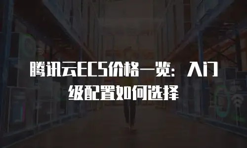 腾讯云ECS价格一览：入门级配置如何选择