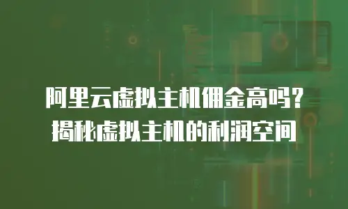 阿里云虚拟主机佣金高吗？揭秘虚拟主机的利润空间