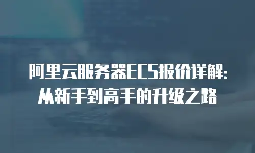 阿里云服务器ECS报价详解：从新手到高手的升级之路