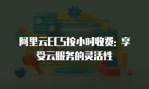 阿里云ECS按小时收费: 享受云服务的灵活性