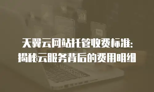 天翼云网站托管收费标准：揭秘云服务背后的费用明细