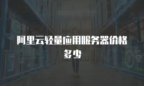 阿里云轻量应用服务器价格多少