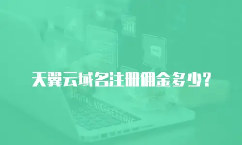 天翼云域名注册佣金多少？