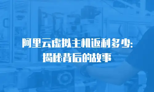 阿里云虚拟主机返利多少：揭秘背后的故事