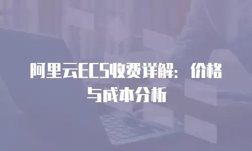 阿里云ECS收费详解：价格与成本分析
