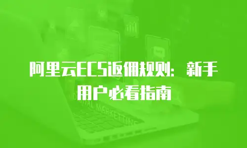 阿里云ECS返佣规则：新手用户必看指南