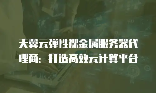 天翼云弹性裸金属服务器代理商：打造高效云计算平台