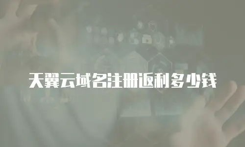 天翼云域名注册返利多少钱
