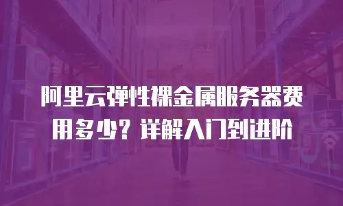 阿里云弹性裸金属服务器费用多少？详解入门到进阶