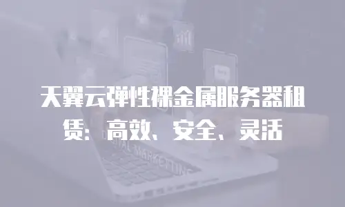 天翼云弹性裸金属服务器租赁：高效、安全、灵活