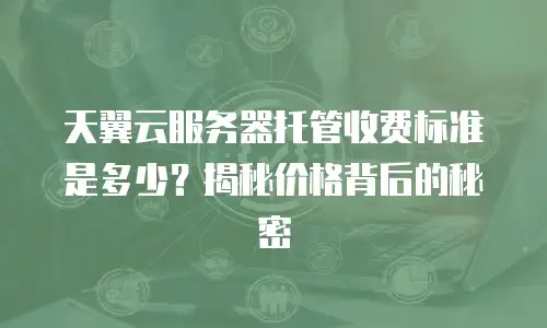 天翼云服务器托管收费标准是多少？揭秘价格背后的秘密