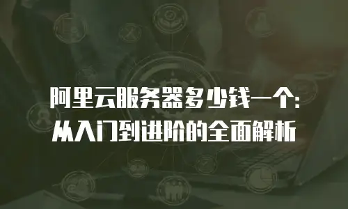 阿里云服务器多少钱一个：从入门到进阶的全面解析