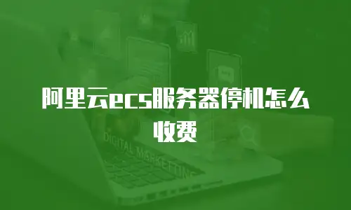 阿里云ecs服务器停机怎么收费