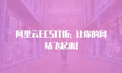 阿里云ECS打折: 让你的网站飞起来!