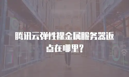 腾讯云弹性裸金属服务器返点在哪里?