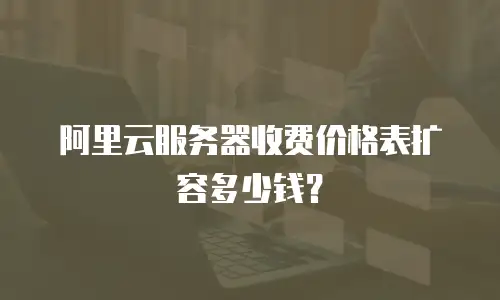 阿里云服务器收费价格表扩容多少钱？