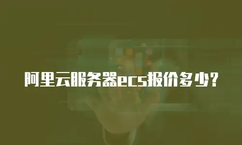 阿里云服务器ecs报价多少？