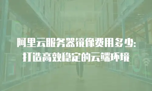 阿里云服务器镜像费用多少：打造高效稳定的云端环境