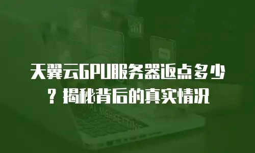 天翼云GPU服务器返点多少？揭秘背后的真实情况