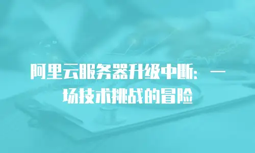 阿里云服务器升级中断：一场技术挑战的冒险
