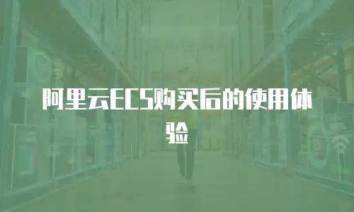 阿里云ECS购买后的使用体验