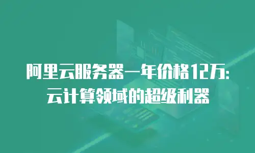 阿里云服务器一年价格12万：云计算领域的超级利器