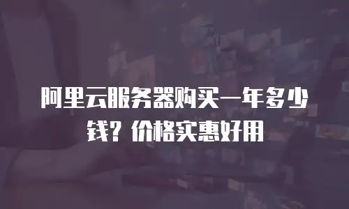 阿里云服务器购买一年多少钱？价格实惠好用