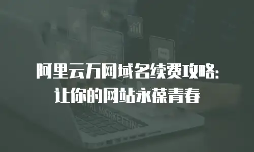 阿里云万网域名续费攻略：让你的网站永葆青春