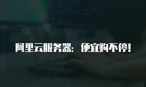 阿里云服务器：便宜购不停！
