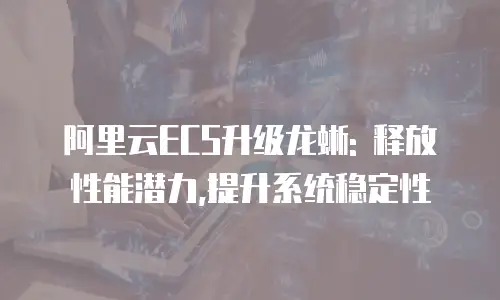 阿里云ECS升级龙蜥: 释放性能潜力,提升系统稳定性