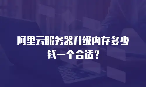 阿里云服务器升级内存多少钱一个合适？