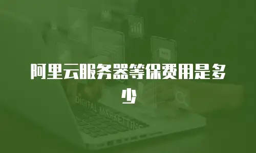 阿里云服务器等保费用是多少