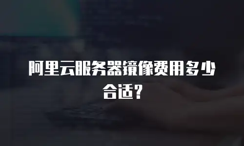 阿里云服务器镜像费用多少合适？