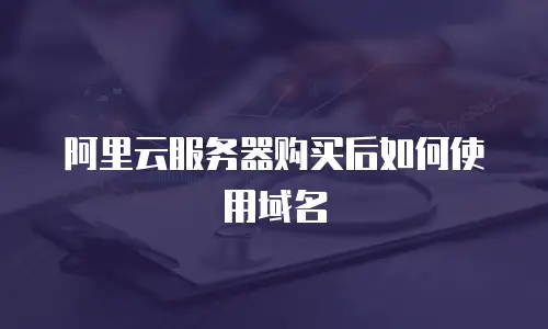 阿里云服务器购买后如何使用域名