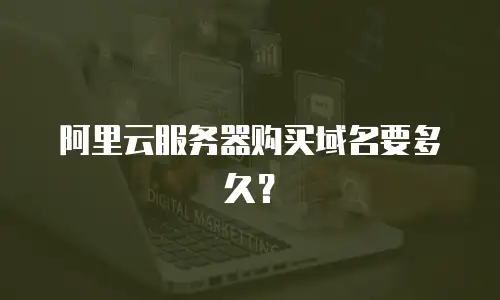阿里云服务器购买域名要多久？