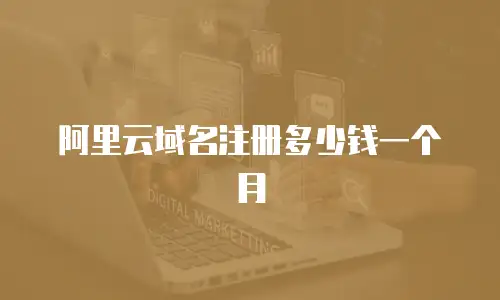 阿里云域名注册多少钱一个月
