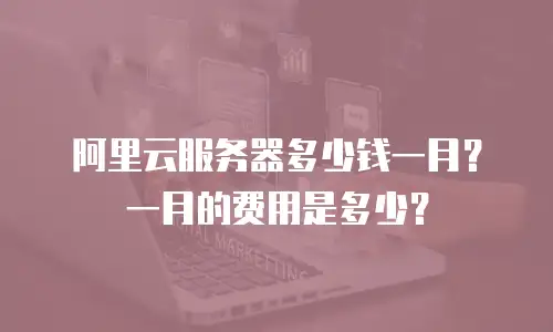阿里云服务器多少钱一月？一月的费用是多少？