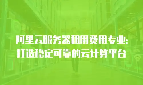 阿里云服务器租用费用专业：打造稳定可靠的云计算平台