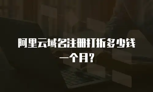 阿里云域名注册打折多少钱一个月？